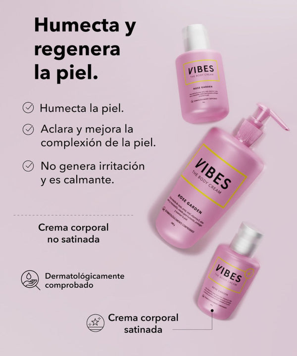 hidrata, regenera, ligera, rápida absorción, sin aceites minerales. Con rosas, arroz, vitamina E, y manzanilla.