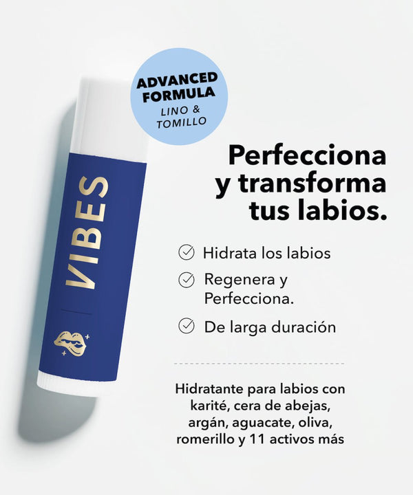 Con Tomillo & Lino, nuestra fórmula avanzada hidrata, suaviza y nutre labios y ojos, con ácido hialurónico y más.